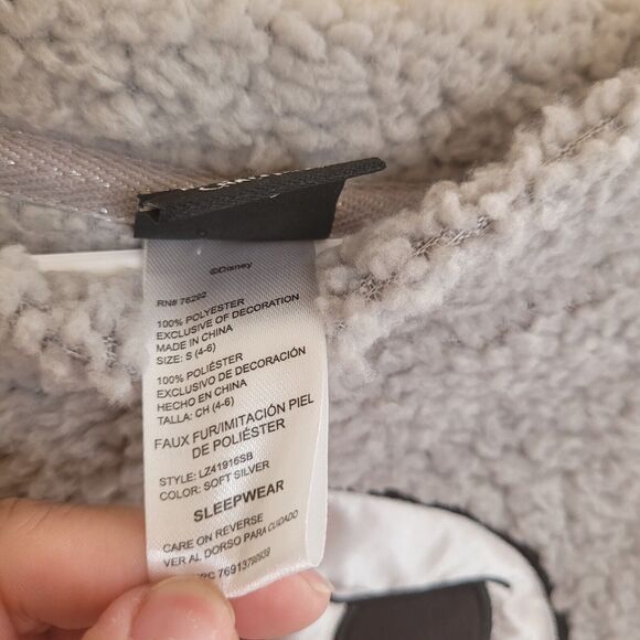 Disney The nightmare before Christmas Small 4-6 sleepwear women Jack faux fur - Picture 4 of 6